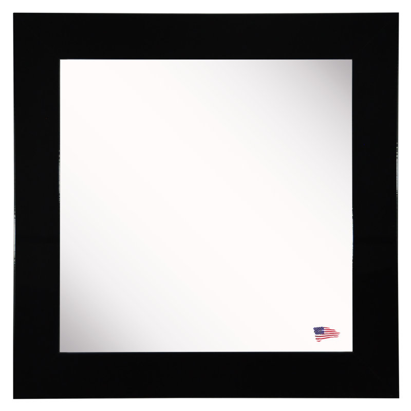 Dockery Mirror, 21.5" H x 21.5" W, Black