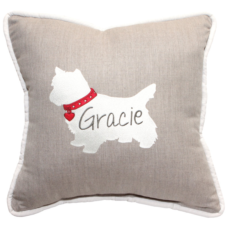 Pet Personalized Pillows Square Indoor/Outdoor Pillow Cover & Insert, Yes