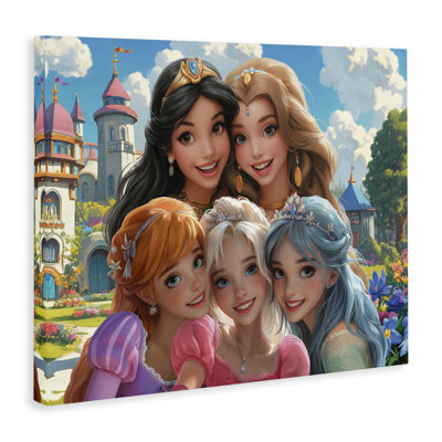  Art mural sur toile Princess Selfie par Castle