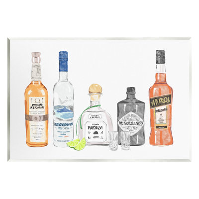 " Mixed Bar Liquor Bottles " by Ziwei Li