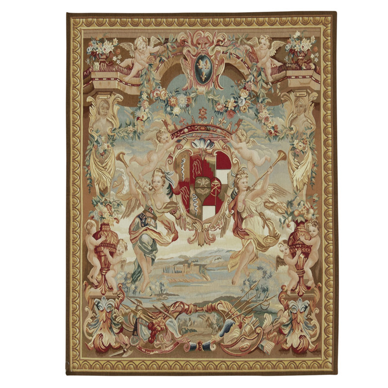 Tapis brun de haute qualité noué à la main