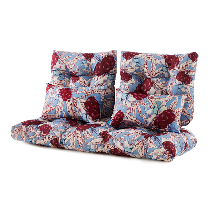 Outdoor Cushion, Blue/Red