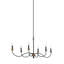 Lustre classique à 6 lumières de style bougie avec détails en résine Avajo-1452490495