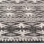 Tapis gris / noir en polyester / polypropylène tissé à la machine Rectangle Southwestern-2040465410