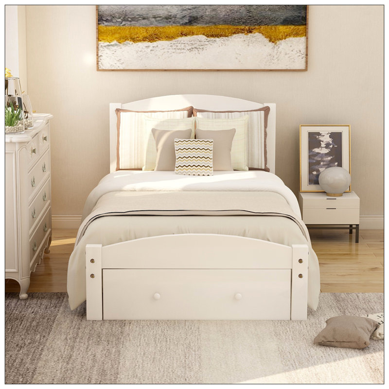 Lit pour chambre à coucher, Blanc