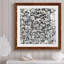 Noir et blanc et partout - peinture encadrée-2117003645-2117003647