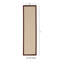 Tapis berbère beige clair fait à la main avec bordure en coton brun fabriqué à la main Nannette-2078027008
