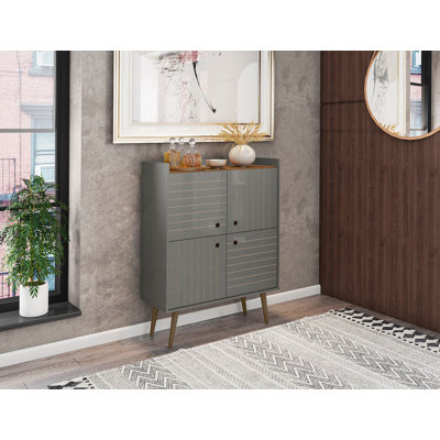 35" 2-Door Accent Cabinet with 4 Shelves by Manhattan Comfort