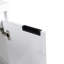 Meuble-lavabo autoportant de 48 po avec lavabo en résine, 2 compartiments de rangement, portes à fermeture douce, contreplaqué blanc brillant, cellules d'organisation, fermeture