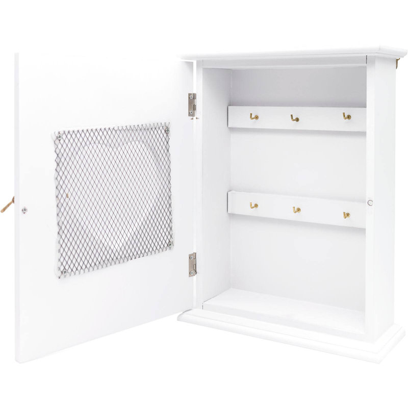 Alixandra Manufactured Wood Wall Organizer with Key Hooks