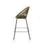 Tabouret d'extérieur en faux osier vert, ensemble de 2-967055907