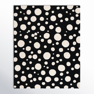 Kavika Black Ivory Hand-Woven Rug