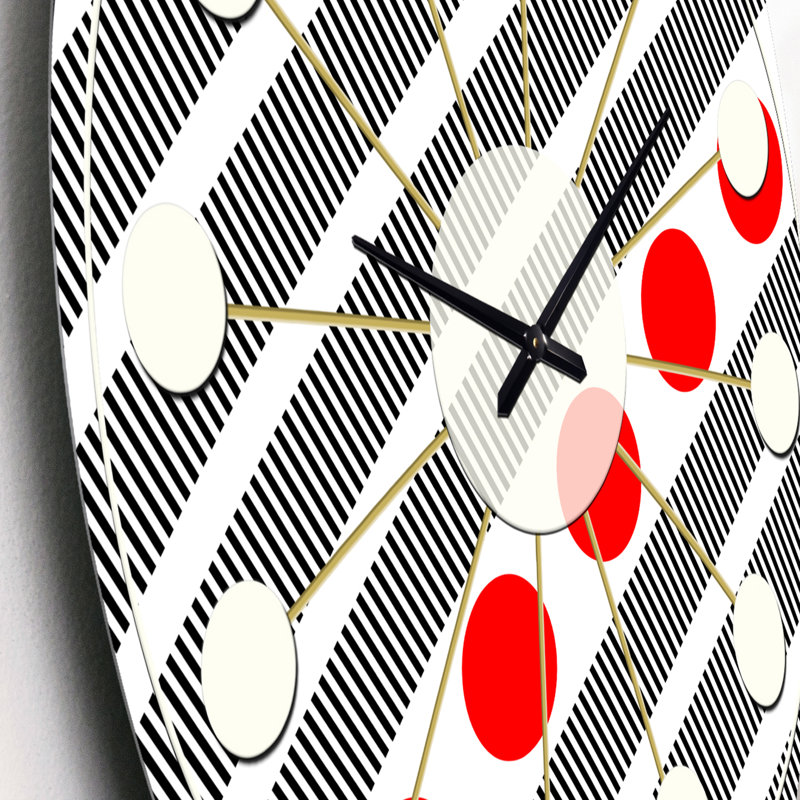 Horloge murale rétro Mid-Century, Petit