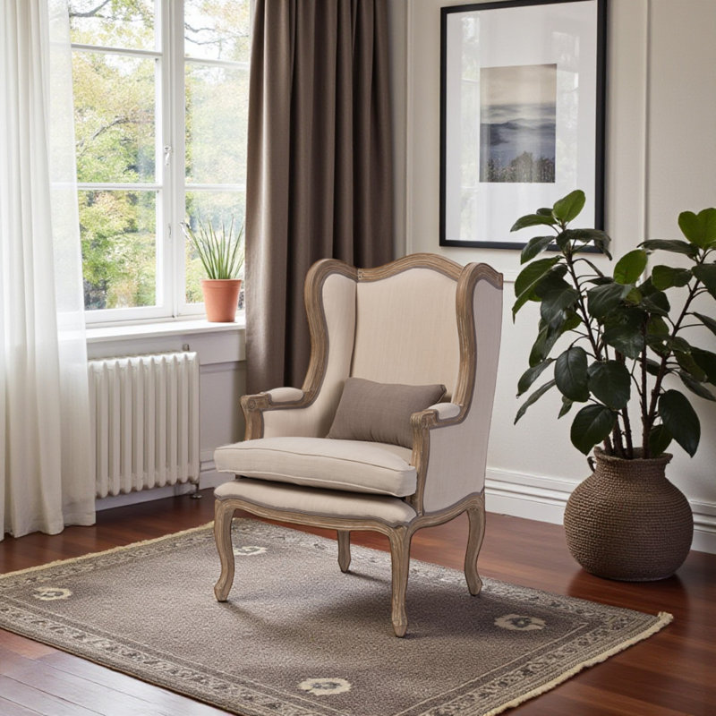 Abingdon Upholstered Wingback Chair
