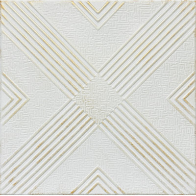 Carreaux de plafond en polystyrène 20X20 avec panneaux décoratifs à coller pour une installation facile à faire soi-même, ainsi que pour la rénovation de la maison et du sous-sol. R34 Malte, Lot / 8