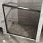 Cabine de douche 60 po x 72 po - Verre trempé transparent, noir mat, tentant