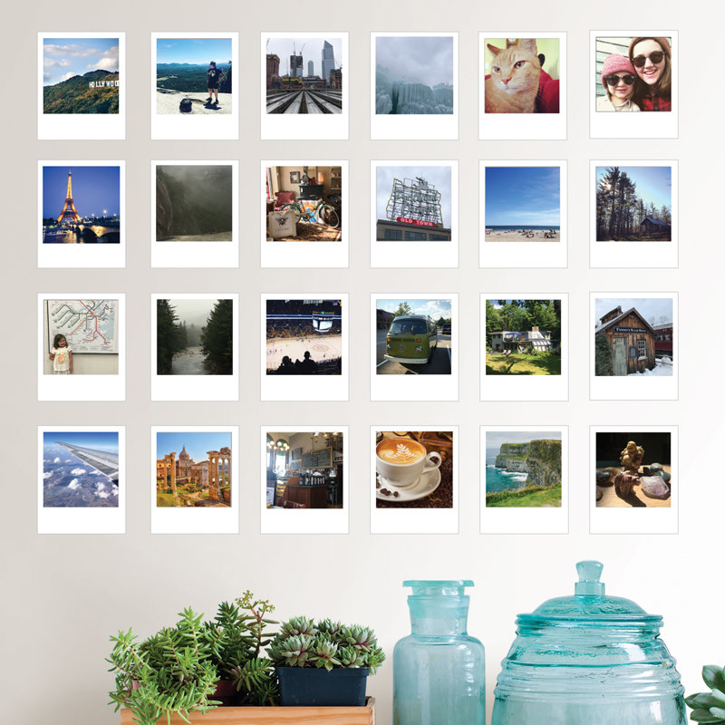 Adhésif décoratif « snapshot frames », tableau blanc