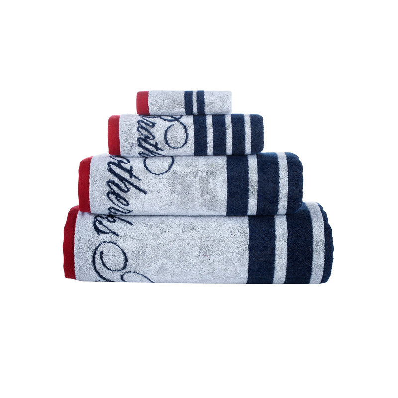 Ensemble de serviettes 3 pièces en coton turc, Blanc