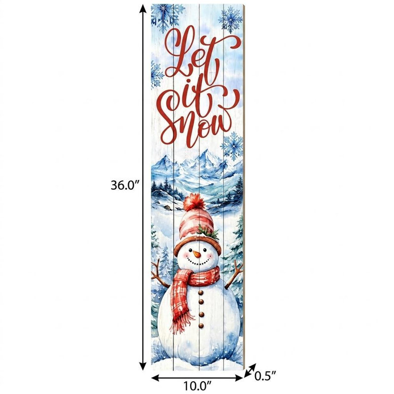 Enseigne de bonhomme de neige 36 po