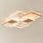 Modern Rectangular Elegant Dimmable Led Ceiling Light With Remote Control-899091651-904311670