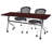 Melessia Rectangle 2 Person Flip Top Training Table Set and Chair Set with Casters-1660940909-1660940908