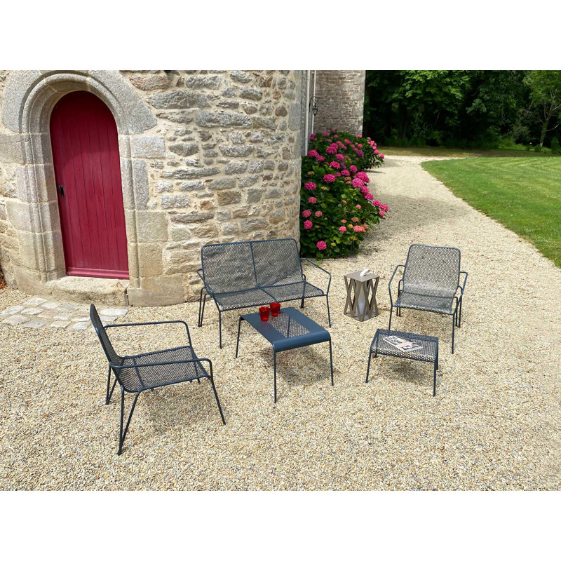 Mallen Metal Outdoor Ottoman