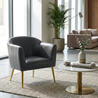 Gohil Faux Leather Armchair
