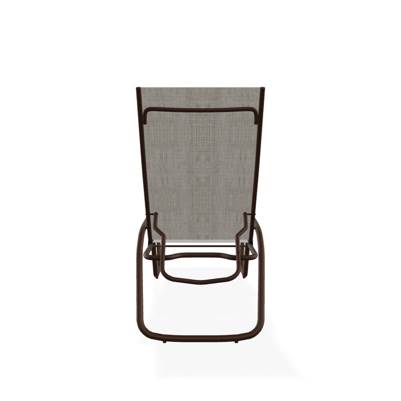 Chaise longue inclinable Gardenella, Kona texturé, Fumée