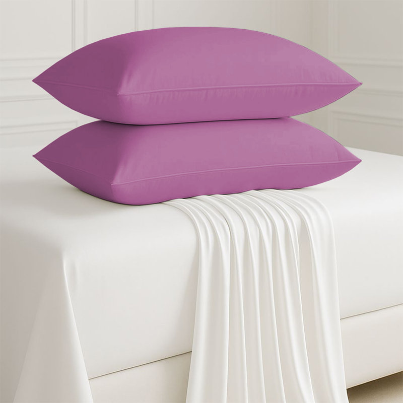 Microfiber Machine Tufted Pillow Case, Lilac/Purple