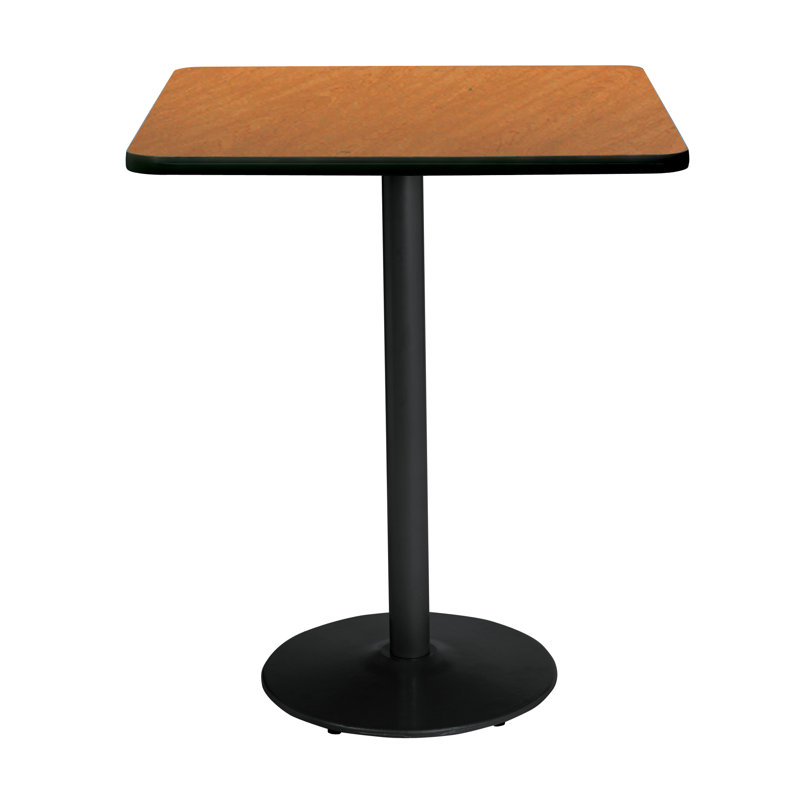 Dining room table Mode Breakroom, H 42 po x L 30 po x l 30 po, Chêne moyen, Noir