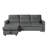 Dawnette Velvet L-Shaped Sectional Reversible-1056775560