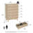 Framlingham Vanegas 5-drawers Dresser Organizer Wood Tall Chest Of Drawers