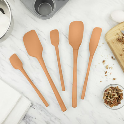Ensemble de 5 spatules flexibles en silicone - noir