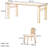 Cherry Wood Rectangular Dining Table Set-102422229