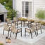Patio Dining Chair Metal Rattan Chairs -1292025372