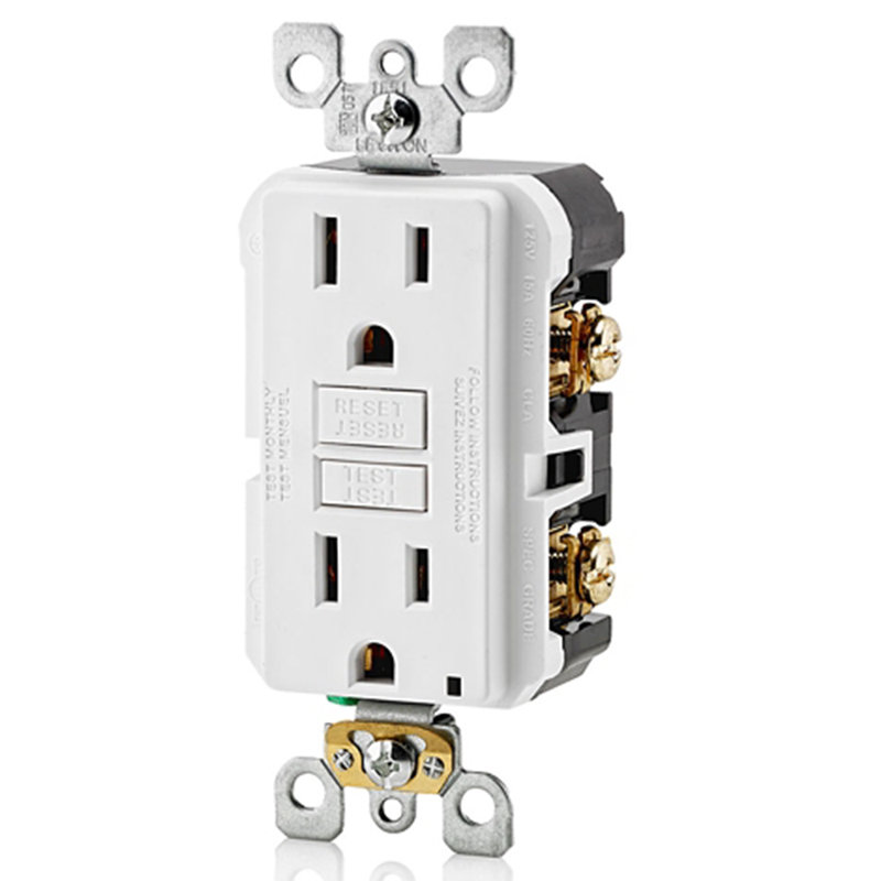 Ensemble de 1 prise de courant de 5 à 15 R 15 gallons pour bloc de courant de 15 ampères Levlock SmartlockPro de Leviton