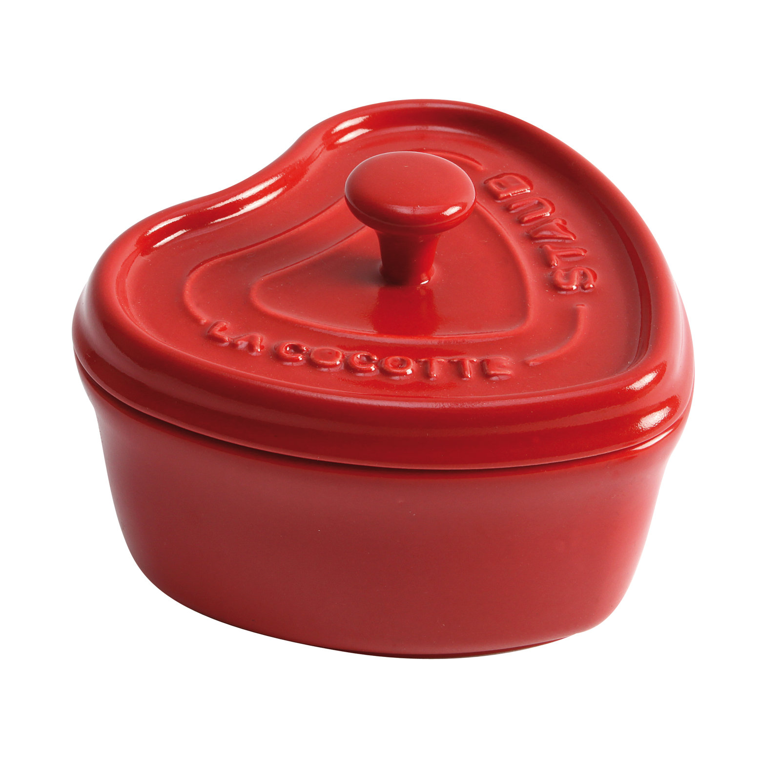 Staub Ceramic 3-piece Mini Heart Cocotte Set