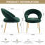 Ensemble de 1 chaises de salle à manger en tissu Teddy-625427616