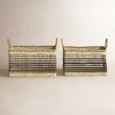 Yoxall Handmade Seagrass Decorative Basket