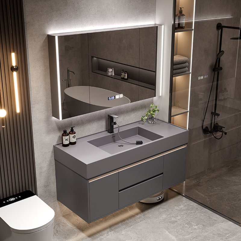 Light luxury gray Vanitie bathroom cabinet
