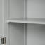 Grande armoire de rangement pour salle de bain, armoire de rangement autoportante avec deux tiroirs de taille différente et tablette réglable-2131636680