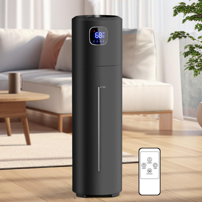 Grands humidificateurs pour chambre à coucher, brume fraîche ultrasonique 9L / 2.5Gal, facile à nettoyer avec une grande vitesse de brume de 350 ML / H, tour silencieuse, convient pour le yoga dans une chambre d'enfant