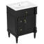 Meuble-lavabo peu encombrant avec lavabo - idéal pour les salles de bain, les salles d'eau et les salles de bain d'invités-70936870-70936857