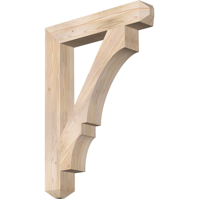 Support l 5 5 po x P 34 po x H 46 po Balboa Craftsman, Sapin de Douglas lisse, 6" W x 34" D x 46" H