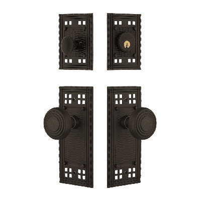 Nostalgic Warehouse Craftsman Entry Set with Deco Knob