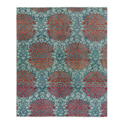 One-of-a-Kind 5'6”x6'9” Hand Knotted Area Rug