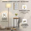 Lampe sur pied de conception simple avec interrupteur à pédale et abat-jour-632918536-632918542