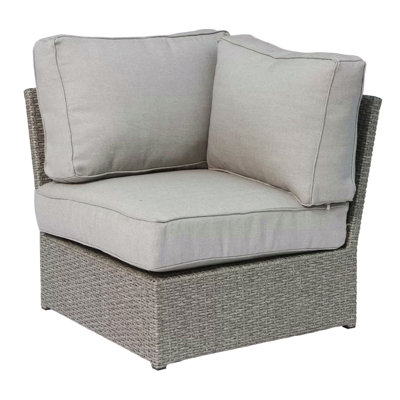 Fully Assembled Corner Wedge Patio Chair With Cushions