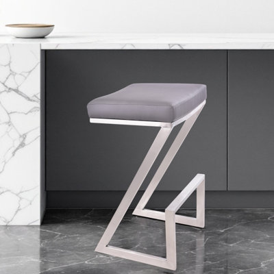 Tabouret de comptoir rembourré HomeRoots