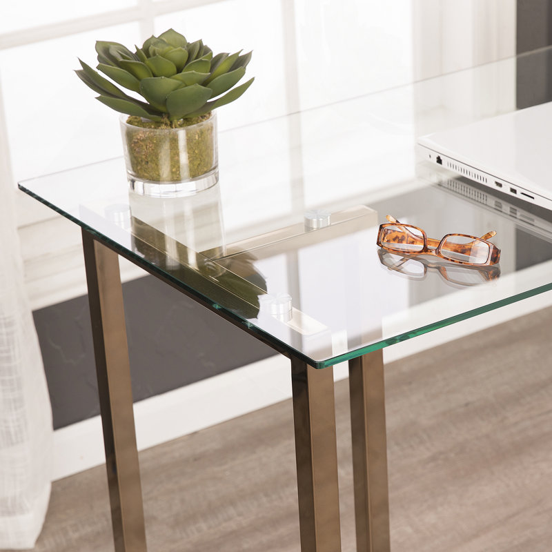 Writing Desk - Midcentury Modern Style - Champagne
